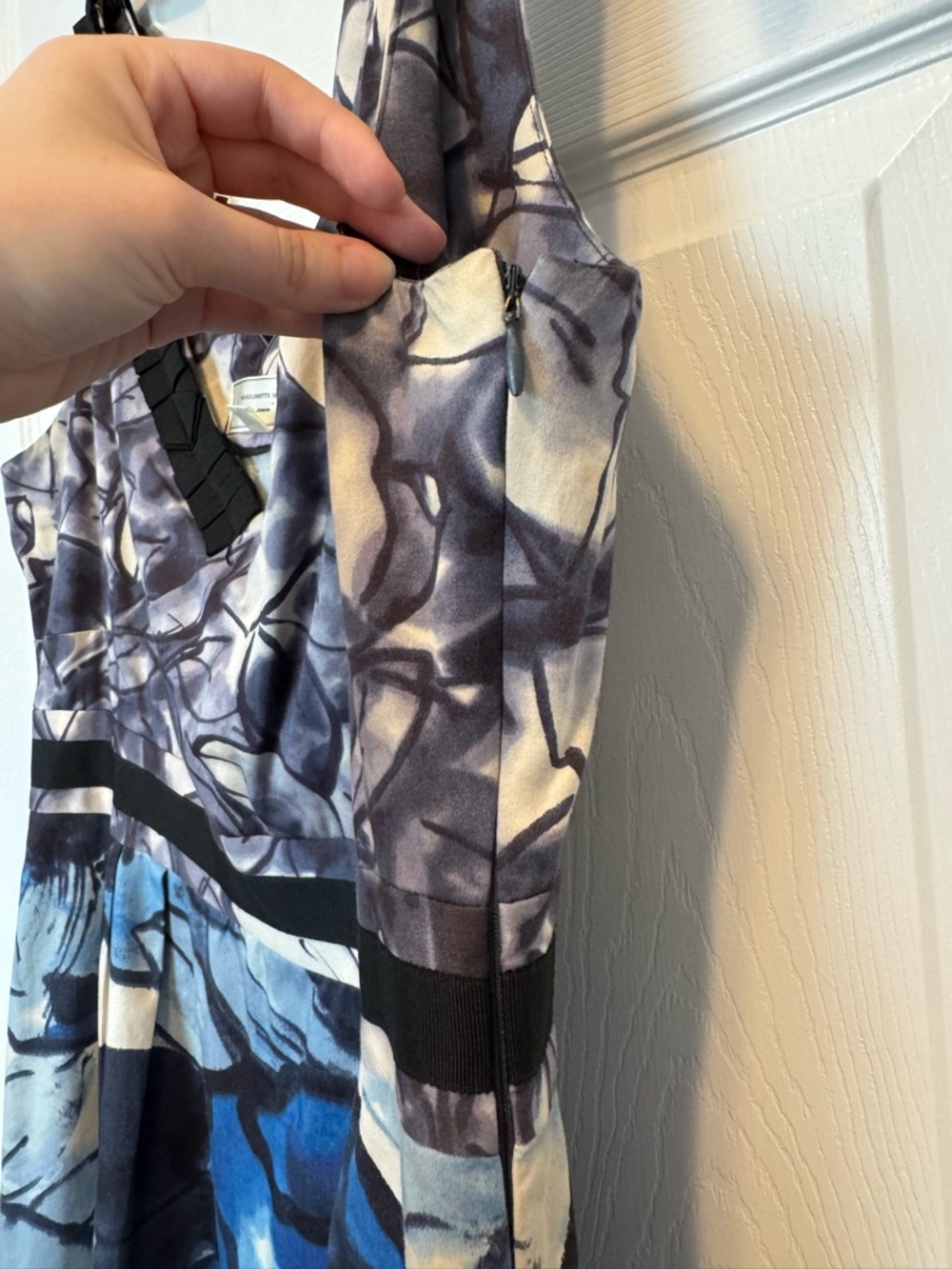 Anthropologie Indigo Garden Blue Purple Dress 12 - Picture 4 of 4